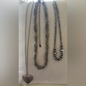 Super Cute Silver Necklace. Bundle